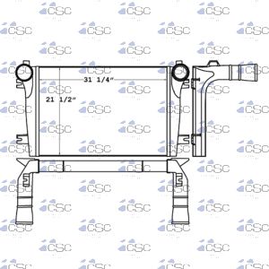 Mack Charge Air Cooler 621CA197