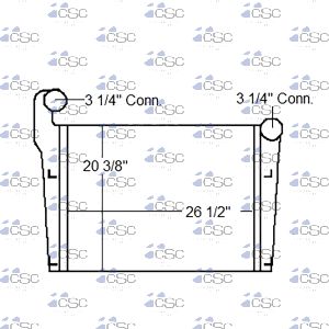 Mack Charge Air Cooler 621CAMK18J