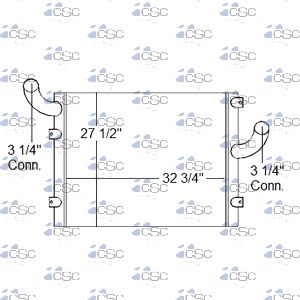Mack Charge Air Cooler 621CAMK19A