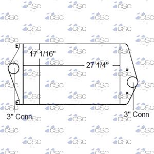 Mack Charge Air Cooler 621CAMK41A