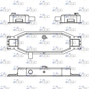 Mack Radiator Top Tank 621TT940