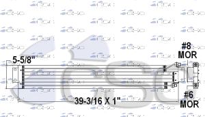 Mack AC Condenser 621AC055