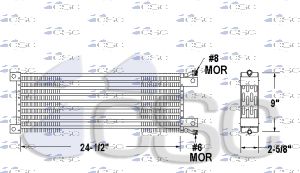 Mack AC Condenser 621AC132