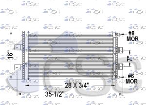 Mack AC Condenser 621AC213