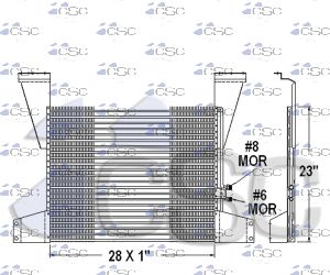Mack AC Condenser 621AC215