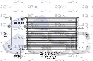 Mack AC Condenser 621AC251