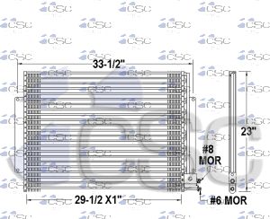 Mack AC Condenser 621AC289