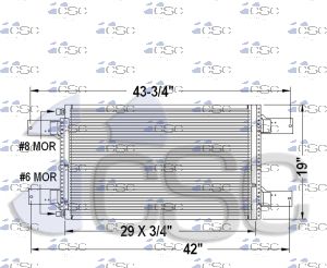 Mack AC Condenser 621AC290