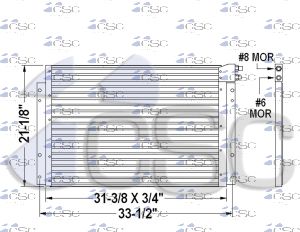 Mack AC Condenser 621AC327