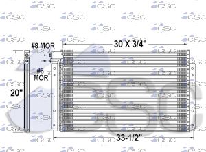 Mack AC Condenser 621AC331