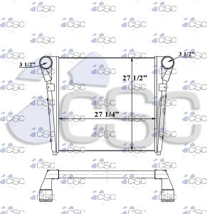 Mack Charge Air Cooler 621CA119C
