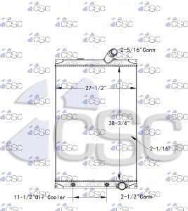 Mack Radiator 621RA053