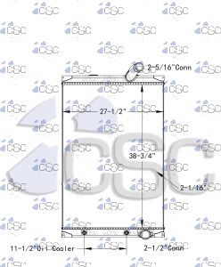 Mack Radiator 621RA054