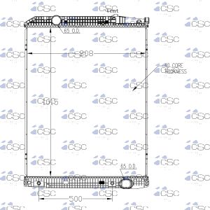 Mercedes Radiator 625RA9220