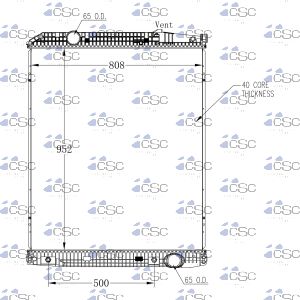 Mercedes Radiator 625RA9222