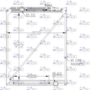 Mercedes Benz Radiator 625RA9222WF