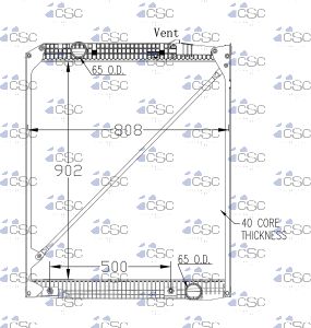 Mercedes Benz Radiator 625RA9223WF