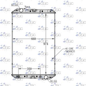 Mercedes Radiator 625RA9224