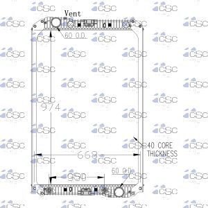 Mercedes Benz Radiator 625RA9224WF