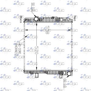 Mercedes Benz Radiator 625RA9392