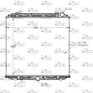 Mercedes Benz Radiator 625RA9395