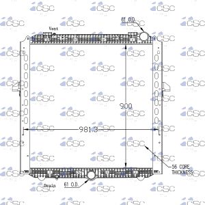 Mercedes Benz Radiator 625RA9395WF