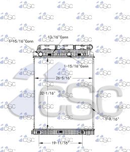 Mercedes Benz Radiator 625RA9396