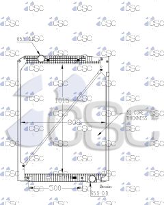 Mercedes Radiator 625RA9451WF