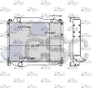 Mitsubishi Radiator 627RA010