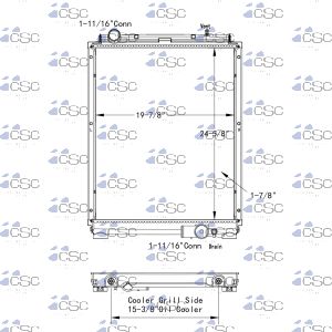 Mitsubishi / Fuso Radiator 627RA9442WF