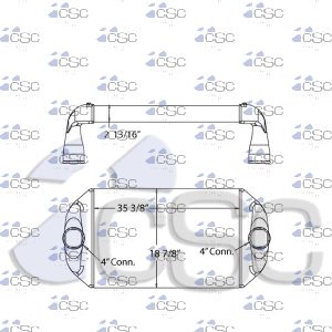 OshKosh Charge Air Cooler 631CA196