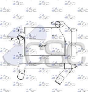 Peterbilt Charge Air Cooler 633CA087