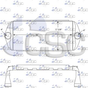 Peterbilt Charge Air Cooler 633CA716