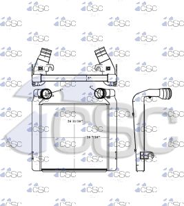 Peterbilt  Charge Air Cooler 633CA717