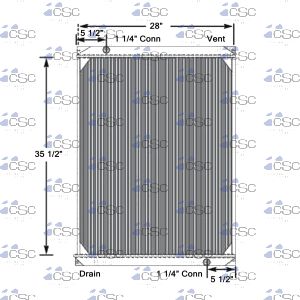 Peterbilt Radiator 633RA002