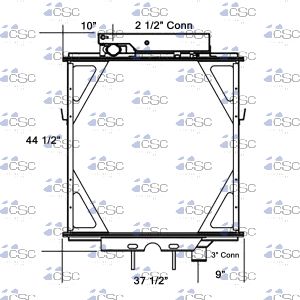 Peterbilt Radiator 633RA019