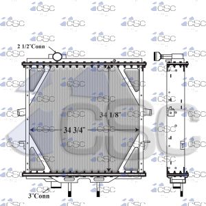 Peterbilt Radiator 633RA036
