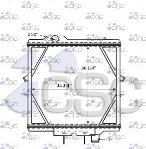 Peterbilt Radiator 633RA045