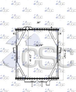 Peterbilt Radiator 633RA4998