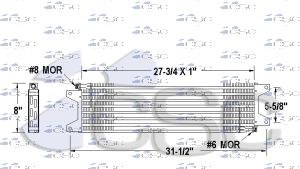 Peterbilt AC Condenser 633AC1408