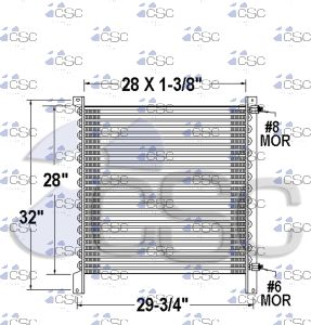 Peterbilt AC Condenser 633AC273