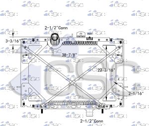 Kenworth Peterbilt Radiator 633RA014WFA