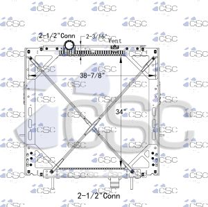 Kenworth Peterbilt Radiator 633RA015WF