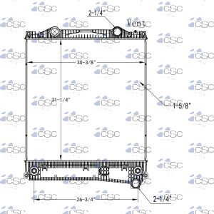 Peterbilt / Kenworth Radiator 633RA043A