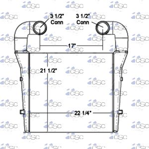Volvo / Autocar Charge Air Cooler 637CA121F