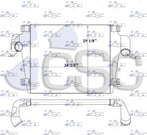 Volvo Charge Air cooler 637CA123B