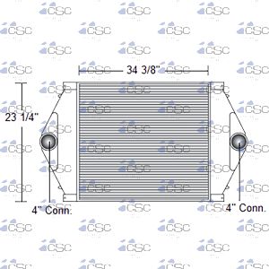 Volvo Charge Air Cooler 637CA124
