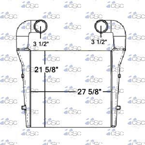 Volvo / Autocar Charge Air Cooler 637CA825