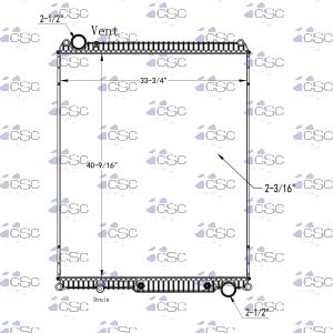 Volvo / Mack Radiator 637RA052M