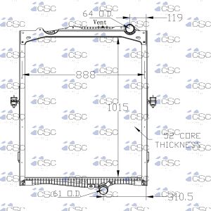 Volvo Renault Radiator 637RA9496WF